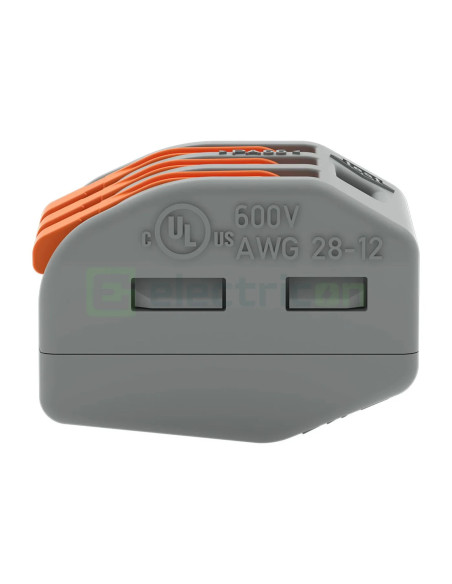 Conector Wago 4 mm² Clema de legatură pentru fir lițat, 3x0.08-4 mm², Wago, 222-413 – montaj rapid și sigur în aplicații electri