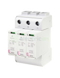 Descarcător supratensiune PV - SPD - Tip 2 3P 600VDC 20kA 3M pentru panouri fotovoltaice - ETI 002440735