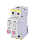 Descarcător supratensiune PV - SPD - Tip 2 2P 550VDC 20kA 2M pentru panouri fotovoltaice - ETI 002440429