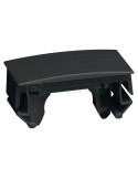 Piesă îmbinare capac - GBD - 45 mm, PVC, negru RAL9011 - Hager GBDCLIP9011