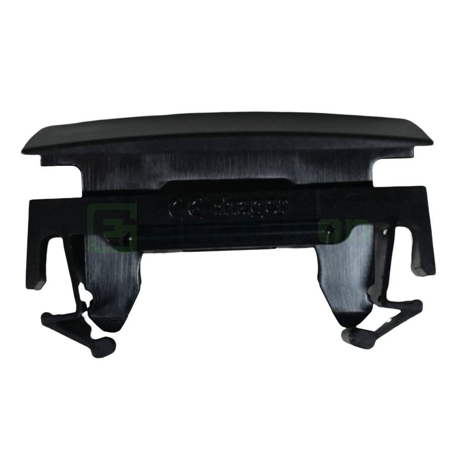 Piesă de îmbinare capac, GBD, 45 mm, PVC, RAL9011, Hager, GBDCLIP9011 - Electricon.ro