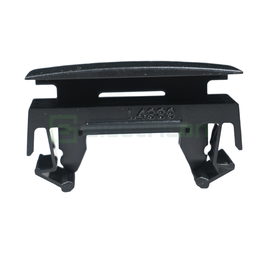 Piesă de îmbinare capac, GBD, 45 mm, PVC, RAL9011, Hager, GBDCLIP9011 - Electricon.ro