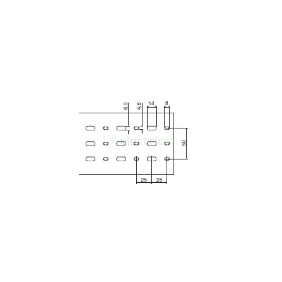 Canal cablu PVC pieptene, 80x100mm albastru, Hager, BA780100BL - Electricon.ro