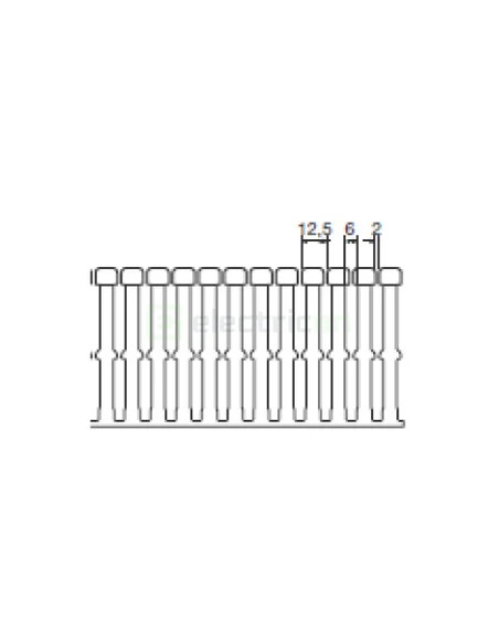 Canal cablu PVC pieptene, 80x100mm albastru, Hager, BA780100BL - Electricon.ro