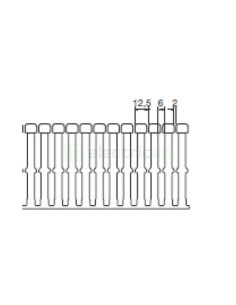 Canal cablu pieptene, PVC, 80x60mm albastru, Hager, BA780060BL - Electricon.ro 2