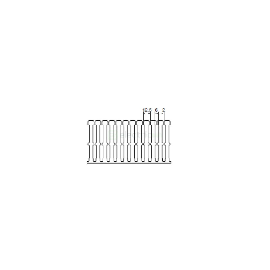 Canal cablu pieptene, PVC, 80x60mm albastru, Hager, BA780060BL - Electricon.ro