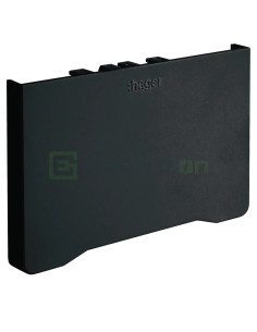 Capac capat Tehalit pentru canal cablu GBD, negru, Hager, GBD5008569011 - Electricon.ro
