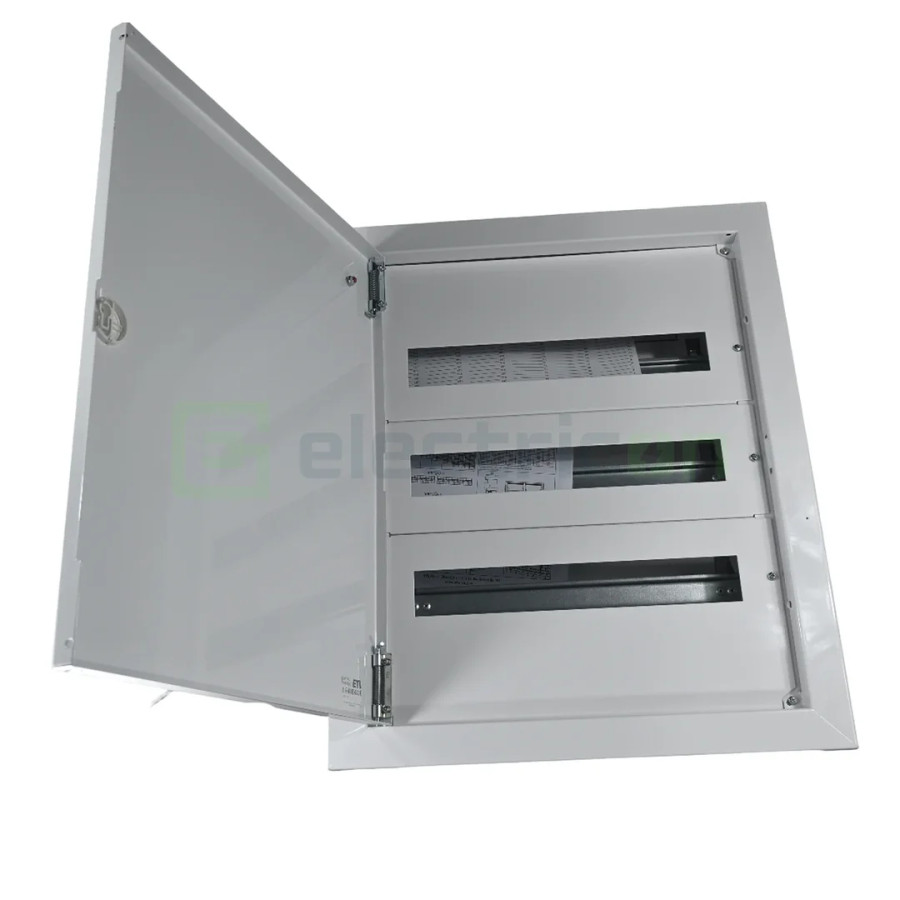 Tablou de sigurante 3x18, 54 module incastrat cu usa metalica, MBF18-3, ETI, 001108102 - Electricon.ro