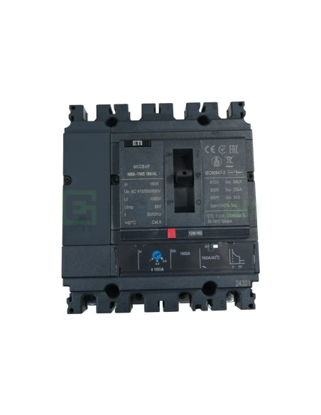 Intrerupator automat NBS-TMS 160/4L 160A 4P 8kV, ETI, 004673019