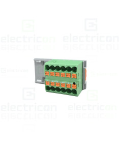 Bloc distribuție Bloc de distributie 4/12X2.5-NS35GY, PTFIX 12X2,5-NS35 GN, verde, Phoenix Contact, 3273030 – montaj rapid și si 2