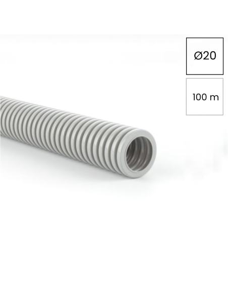 Copex tub protecție flexibil Kouvidis MEDIFLEX IAS 20mm 750N gri rola 100m 2002920