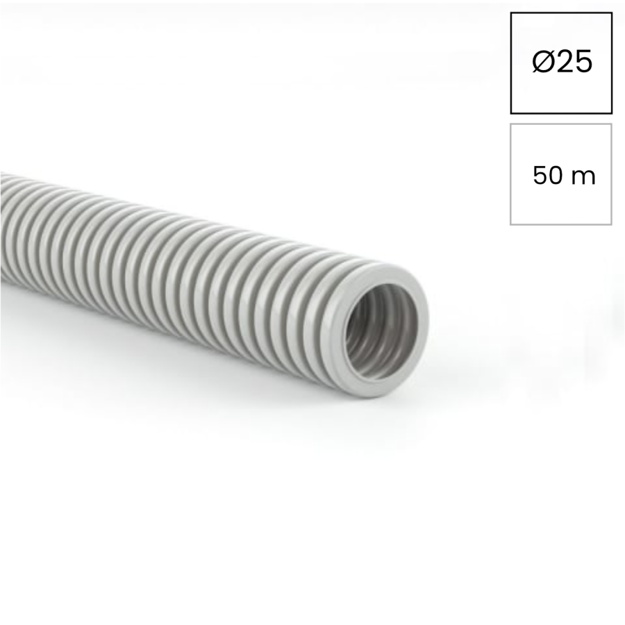 Copex tub protecție flexibil Kouvidis MEDIFLEX IAS 25mm 750N gri rola 50m 2002925