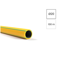 Copex tub protecție EMC Kouvidis SUPERFLEX PLUS ISR 20mm 320N galben-verde telecomunicații rola 100m 2054020