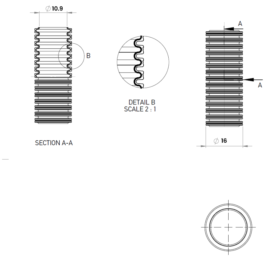 copex tub corugat Kouvidis SUPERFLEX PLUS ISR 16mm 320N galben-rosu EMC electric 100m 2053916