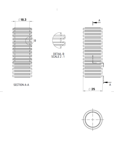 copex tub corugat flexibil Kouvidis Conflex HF IAS 25mm 1250N gri rola 25m 2004025