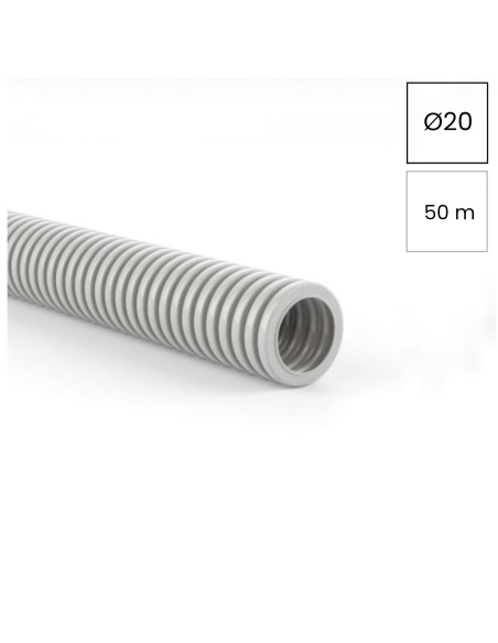 Copex tub protecție flexibil Kouvidis Conflex HF IAS 20mm 1250N gri rola 50m 2004020