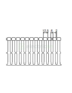 Canal cablu pieptane, BA7A, 100x80mm, PVC, gri, Hager, BA7A100080 - Electricon.ro 2