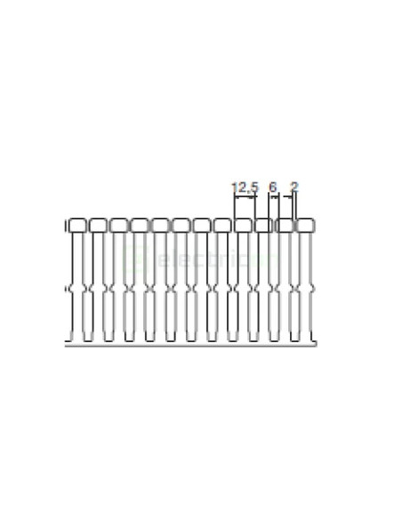 Canal cablu pieptane, BA7A, 100x80mm, PVC, gri, Hager, BA7A100080 - Electricon.ro