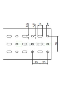 Canal cablu pieptane, BA7A, 100x100mm, PVC, gri, Hager, BA7A100100 - Electricon.ro 2