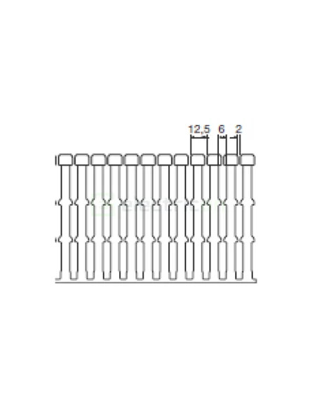 Canal cablu pieptane, BA7A, 100x100mm, PVC, gri, Hager, BA7A100100 - Electricon.ro