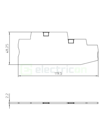Clemă de derivație Element terminal pentru clemele șir, seria PT (suport 5x20), gri, DP-PT 4-PE/L/HESI, Phoenix Contact, 3002619