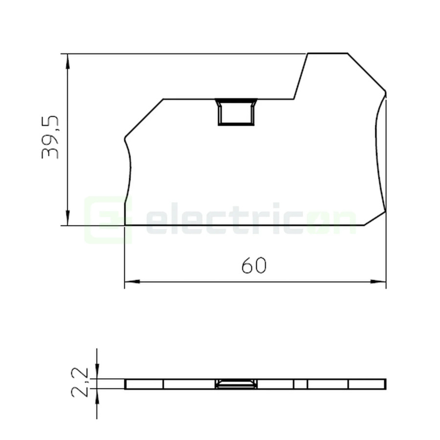 Clemă de derivație Element terminal pentru clemele șir, seria PTV TWIN, gri, DP-PTV 2,5/4/TWIN, Phoenix Contact, 1088747 – monta