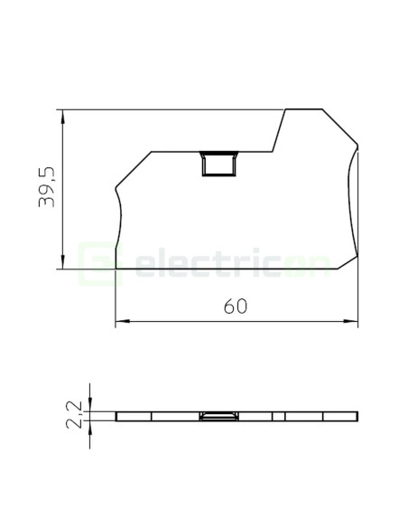 Clemă de derivație Element terminal pentru clemele șir, seria PTV TWIN, gri, DP-PTV 2,5/4/TWIN, Phoenix Contact, 1088747 – monta