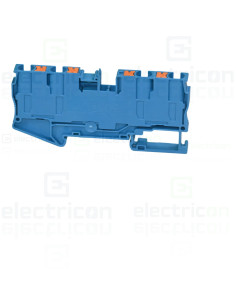 Clemă de derivație 6 mm² Clemă șir de trecere, 4 conexiuni, 6 mm², PT 6-QUATTRO BU, albastru Phoenix Contact, 3212947 – montaj r 2
