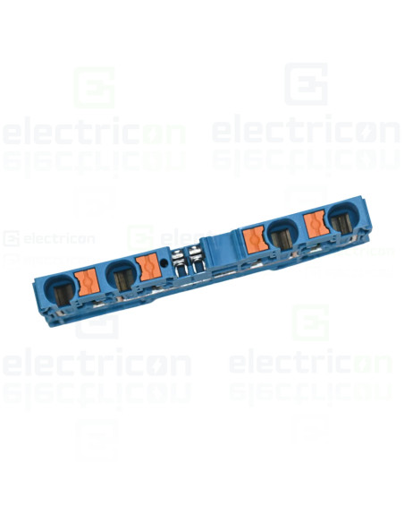 Clemă de derivație 6 mm² Clemă șir de trecere, 4 conexiuni, 6 mm², PT 6-QUATTRO BU, albastru Phoenix Contact, 3212947 – montaj r
