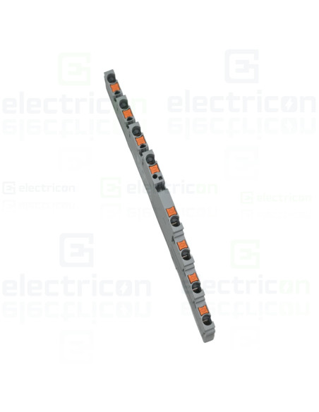 Clemă de derivație 4 mm² Clema șir, de trecere cu 4 etaje,8 conexiuni, 0,14-4 mm²,gri, PT 2,5-4L, Phoenix Contact, 1334599 – mon
