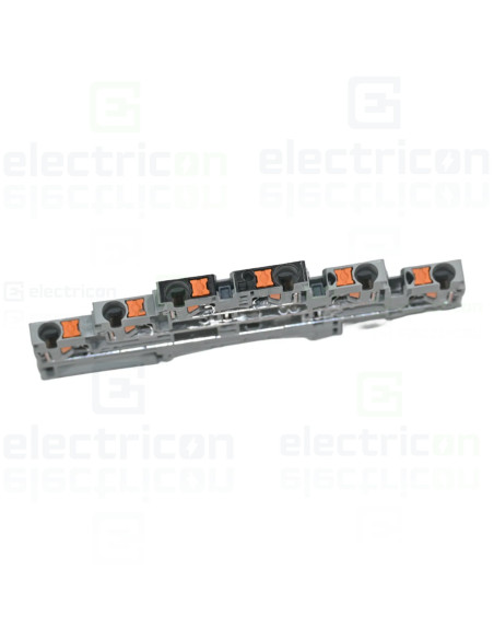 Clemă de derivație 4 mm² Clema șir, cu 3 etaje, 6 conexiuni, 0,14-4 mm²,gri, PT 2,5-3PV, Phoenix Contact, 3210512 – montaj rapid
