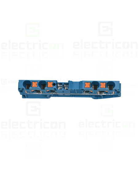 Clemă de derivație 6 mm² Clema șir, de trecere, 4 conexiuni, 0,2 - 6 mm², PTTB 4-QUATTRO BU, albastru, Phoenix Contact, 3211802 