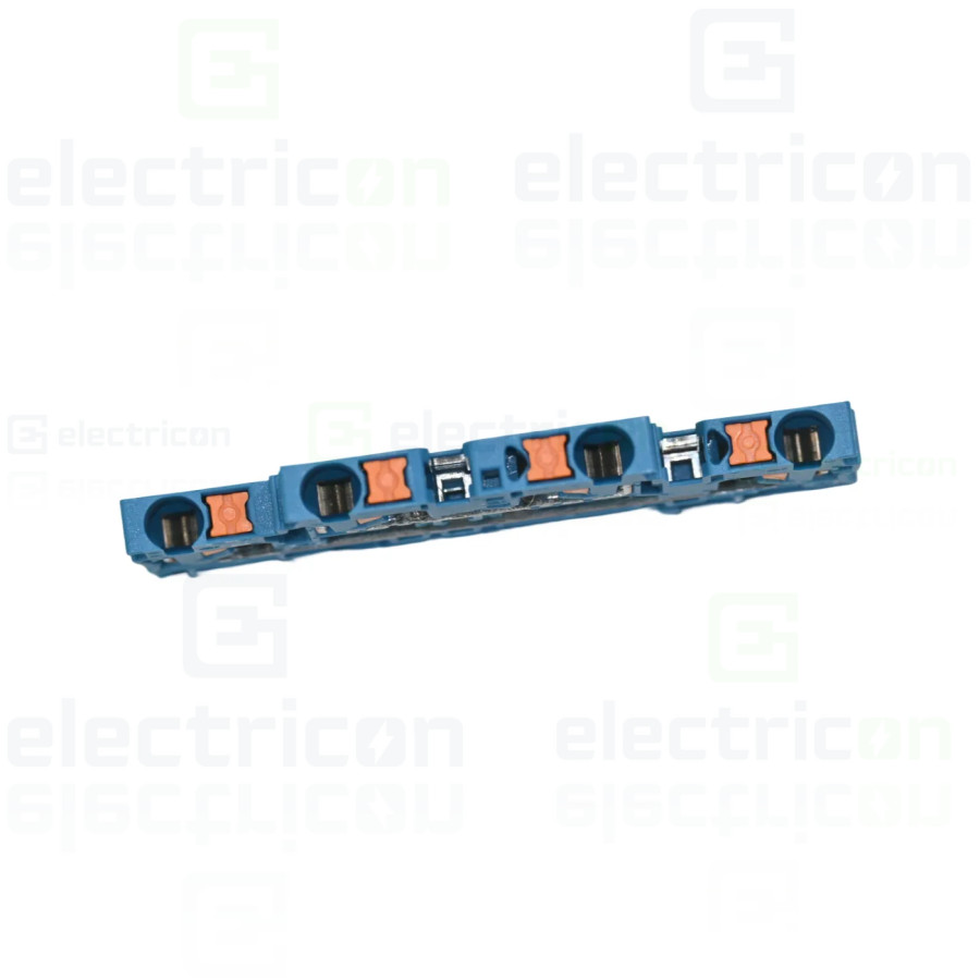 Clemă de derivație 5 mm² Clema șir, cu 2 etaje, 4 conexiuni, 0,14 - 2,5 mm², PTTB 2,5 BU, albastru, Phoenix Contact, 3210570 – m