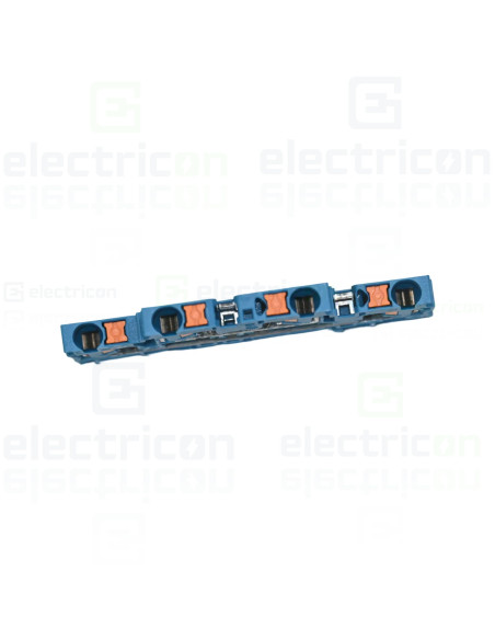 Clemă de derivație 5 mm² Clema șir, cu 2 etaje, 4 conexiuni, 0,14 - 2,5 mm², PTTB 2,5 BU, albastru, Phoenix Contact, 3210570 – m
