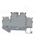 Clema șir 2 etaje 4 conexiuni max. 2.5 mm² gri PTTB 2.5-PV - Phoenix Contact 3210583