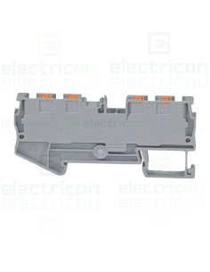 Clemă de derivație 4 mm² Clema șir, de trecere, 4 conexiuni, 4 mm²,gri, PT 4-QUATTRO, Phoenix Contact, 3211797 – montaj rapid și