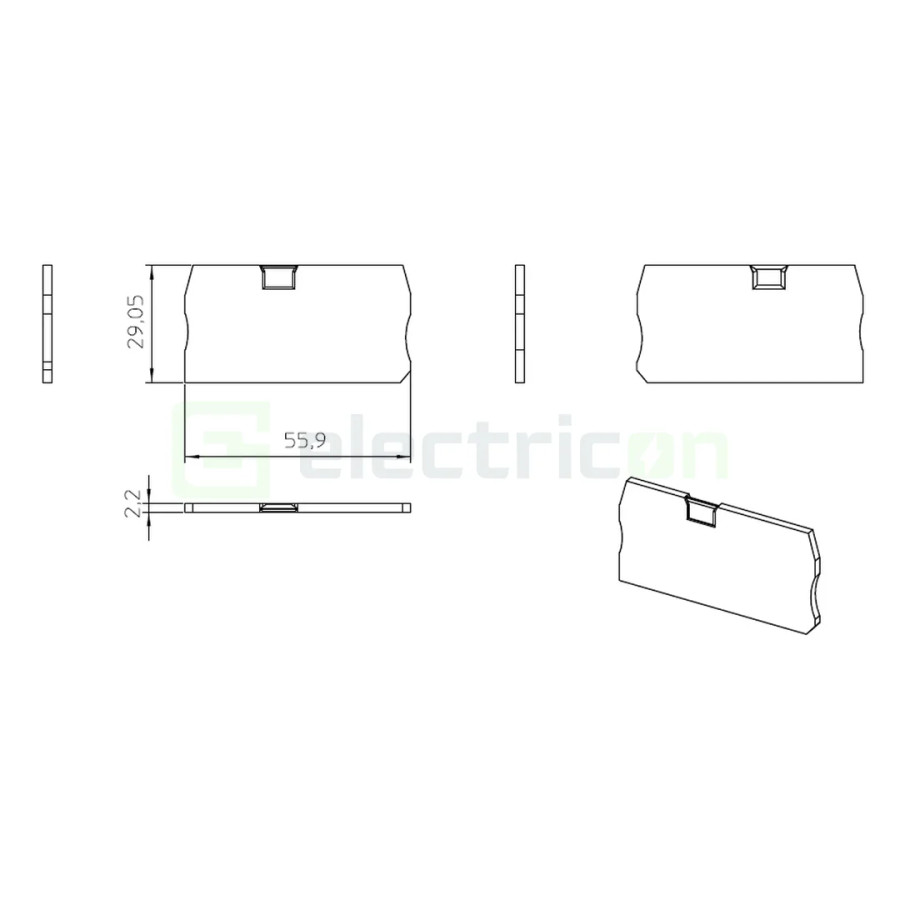 Clemă de derivație Element terminal pentru clemele șir, seria ST, gri, D-ST 4, Phoenix Contact, 3030420 – montaj rapid și sigur 