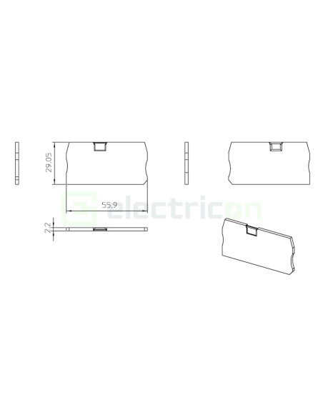 Clemă de derivație Element terminal pentru clemele șir, seria ST, gri, D-ST 4, Phoenix Contact, 3030420 – montaj rapid și sigur 