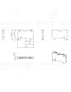 Clemă de derivație 4 mm² Clema șir, de trecere, 2 conexiuni, 4 mm²,albastru, PT 4 BU, Phoenix Contact, 3211760 – montaj rapid și 2
