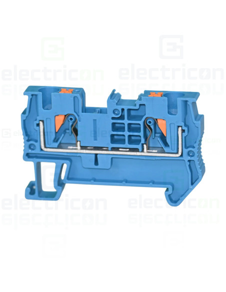 Clemă de derivație 4 mm² Clema șir, de trecere, 2 conexiuni, 4 mm²,albastru, PT 4 BU, Phoenix Contact, 3211760 – montaj rapid și