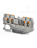 Clema șir 4 conexiuni max. 2.5 mm² gri PT 2.5-QUATTRO - Phoenix Contact 3209578