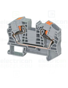 Clemă de derivație 16 mm² Clema șir, de trecere, 2 conexiuni, 16 mm²,gri, PT 16 N, Phoenix Contact, 3212138 – montaj rapid și si 2