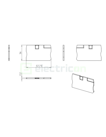 Clemă de derivație Element terminal pentru clemele șir, seria PT 6, gri, D-PT 6, Phoenix Contact, 3212044 – montaj rapid și sigu