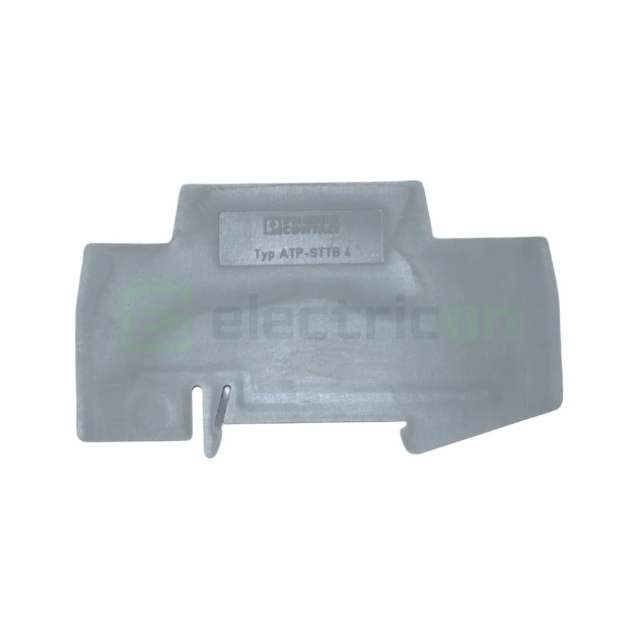 Clemă de derivație Element terminal pentru clemele șir, seria STTB 4, gri, ATP-STTB 4 , Phoenix Contact, 3030747 – montaj rapid 