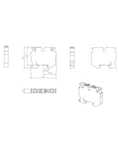 Clemă de derivație 4 mm² Clemă șir,de trecere,2 conexiuni, 4 mm². verde-galben, MPT 4 PE, Phoenix Contact, 3249002 – montaj rapi 2