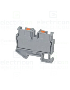 Clemă de derivație 4 mm² Clemă șir,de trecere,2 conexiuni, 4 mm². gri, MPT 4, Phoenix Contact, 3249000 – montaj rapid și sigur î