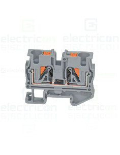 Clemă de derivație 4 mm² Clemă șir,de trecere,2 conexiuni, 4 mm². gri, MPT 4, Phoenix Contact, 3249000 – montaj rapid și sigur î 2