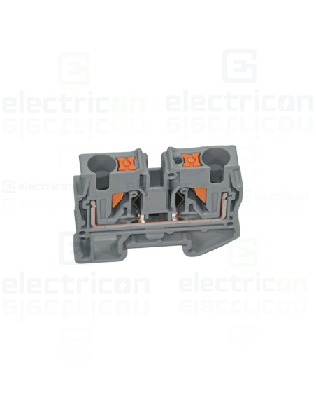 Clemă de derivație 4 mm² Clemă șir,de trecere,2 conexiuni, 4 mm². gri, MPT 4, Phoenix Contact, 3249000 – montaj rapid și sigur î