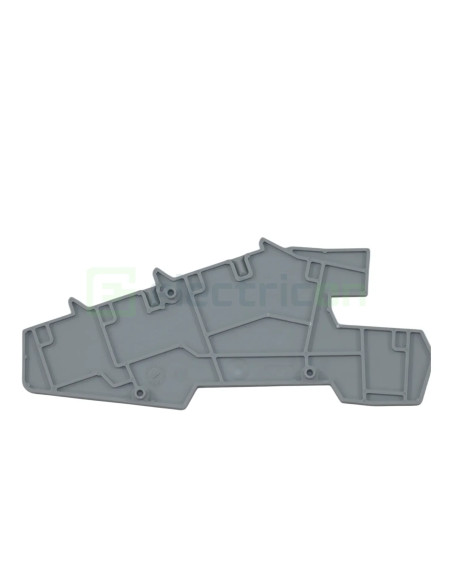 Clemă de derivație Element terminal pentru clemele șir, seria PTI, gri, D-PTI 4/3, Phoenix Contact, 3214054 – montaj rapid și si