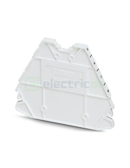 Clemă de derivație Element terminal pentru clemele șir, seria PTRV, cu 4 etaje, alb, DP-PTRV 4 WH 1-8, Phoenix Contact, 1117529 